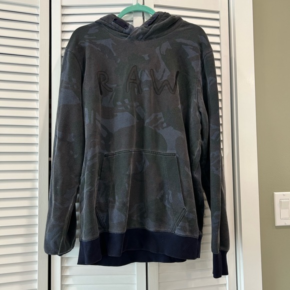 G-Star Gray Camouflage Hoodie - Picture 1 of 6
